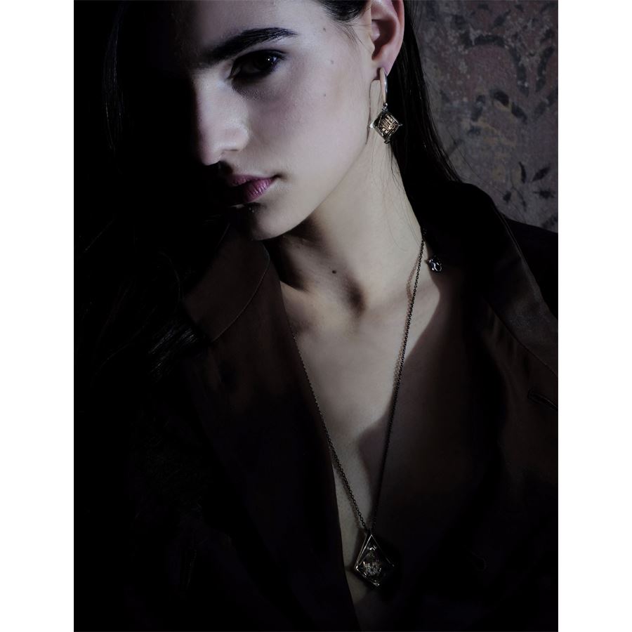 Small 'Entropia' pendant ENTROPIA | CD SMALL CDR LASER VARG GRI